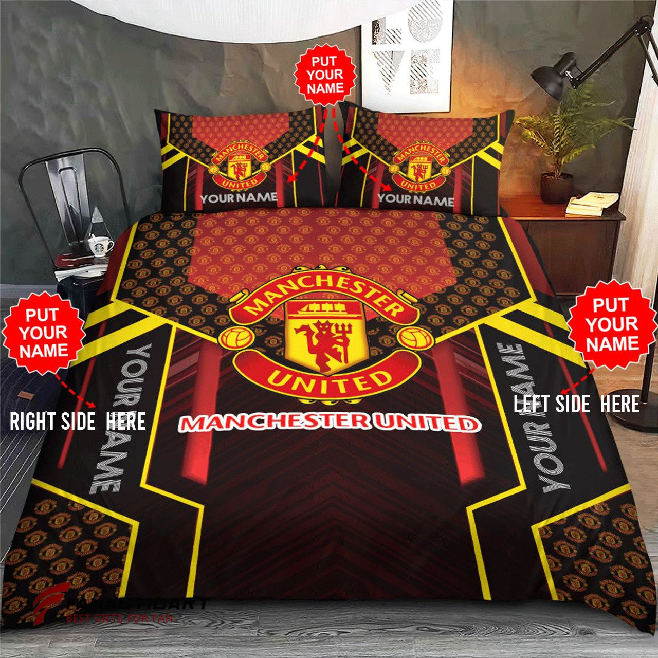 Manchester United All Over Printed Bedding Set V11