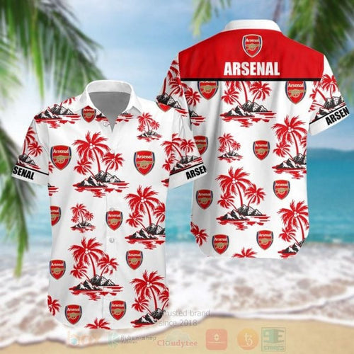 Arsenal Tropical Hawaii Shirt Beach Short V10