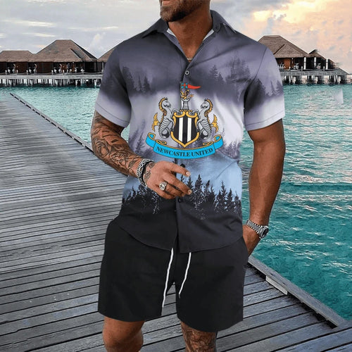 Newcastle United Tropical Hawaii Shirt Beach Short V3