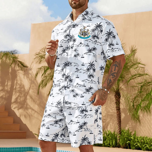 Newcastle United Tropical Hawaii Shirt Beach Short V5