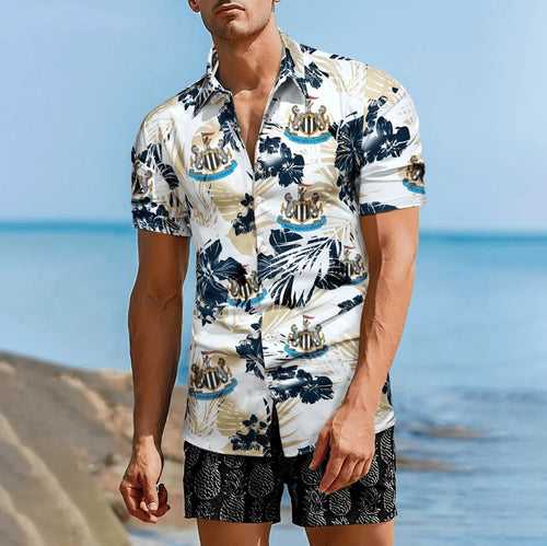 Newcastle United Tropical Hawaii Shirt Beach Short V6