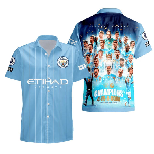 Manchester City Tropical Hawaii Shirt Beach Short V3