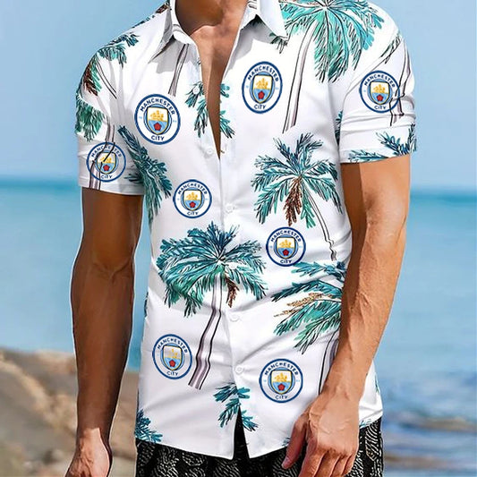 Manchester City Tropical Hawaii Shirt Beach Short V5
