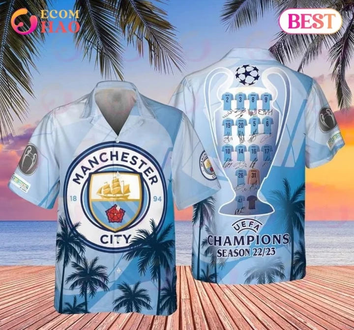 Manchester City Tropical Hawaii Shirt Beach Short V8