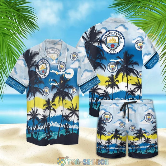 Manchester City Tropical Hawaii Shirt Beach Short V9