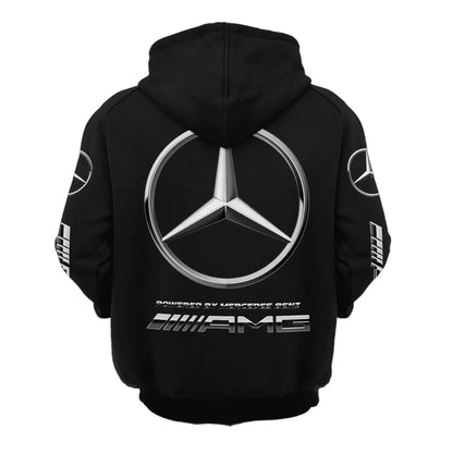 Personalized Merc AMG Lace-up Cotton Hoodie