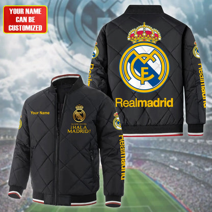 Personalized Real Madrid Puffer Bomber Jacket