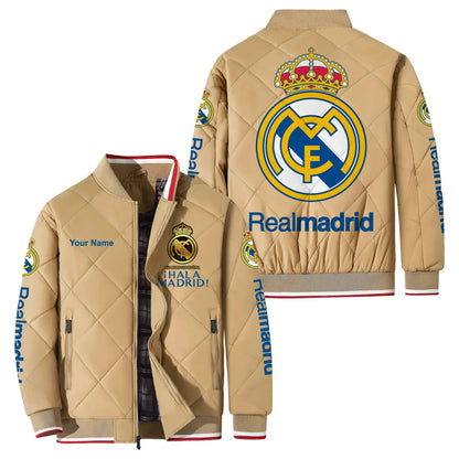 Personalized Real Madrid Puffer Bomber Jacket