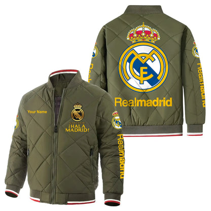 Personalized Real Madrid Puffer Bomber Jacket