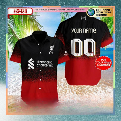 Liverpool Tropical Hawaii Shirt Beach Short V5