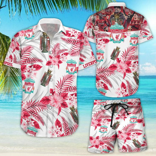 Liverpool Tropical Hawaii Shirt Beach Short V6