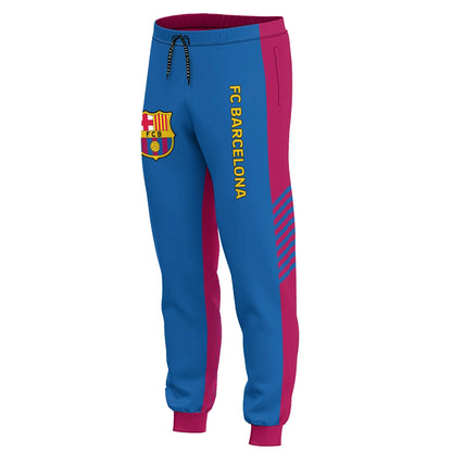 Personalized Barça Q2 3D All over Printed Hoodie and Sweatpants set
