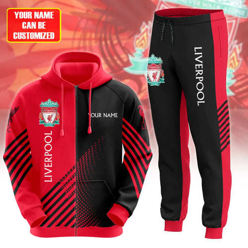 Personalized Liverpool Q2 3D All over Printed Hoodie and Sweatpants set