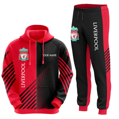 Personalized Liverpool Q2 3D All over Printed Hoodie and Sweatpants set