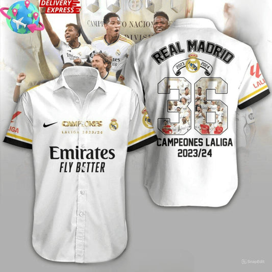 Real Madrid Tropical Hawaii Shirt Beach Short V3