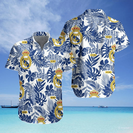 Real Madrid Tropical Hawaii Shirt Beach Short V5