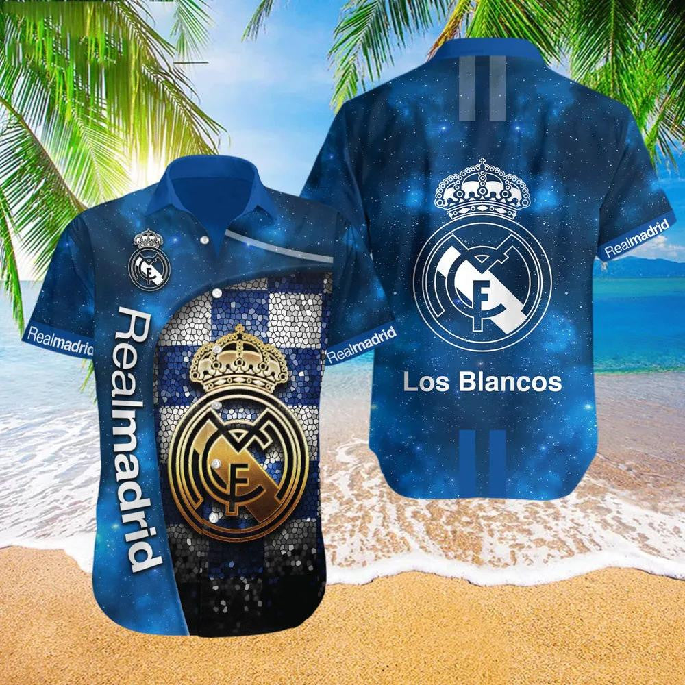 Real Madrid Tropical Hawaii Shirt Beach Short V6