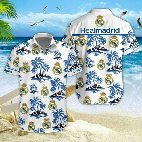 Real Madrid Tropical Hawaii Shirt Beach Short V8