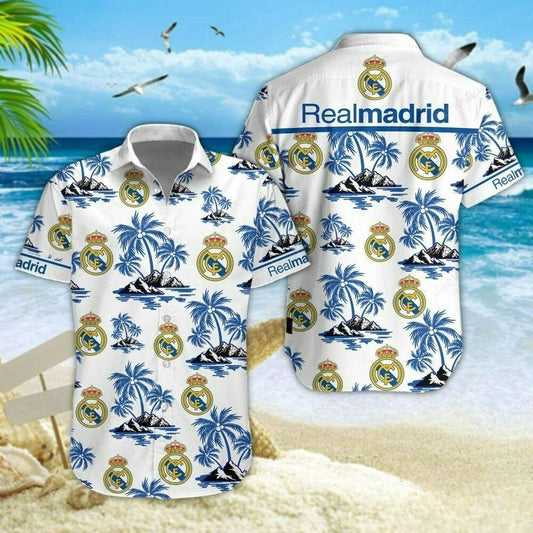 Real Madrid Tropical Hawaii Shirt Beach Short V8