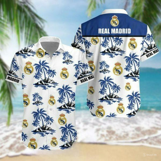 Real Madrid Tropical Hawaii Shirt Beach Short V11
