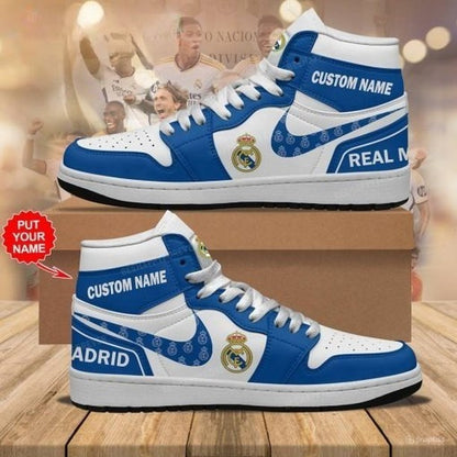 Personalized Real Madrid V2 AJ1 High Custom Sneaker