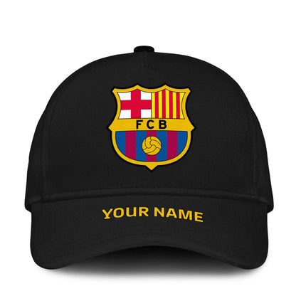 Personalized Name Barcelona Classic Black Cap
