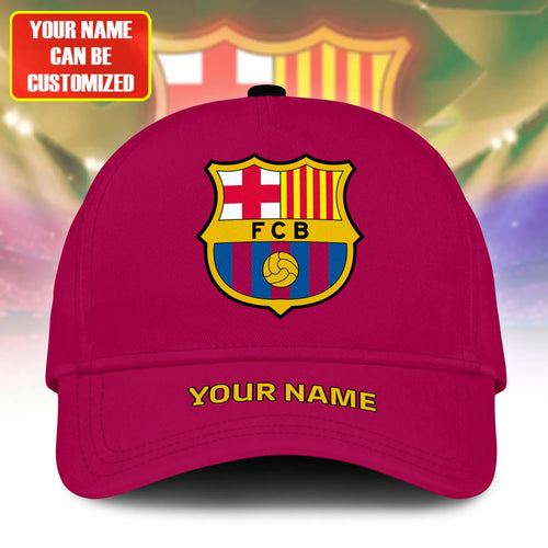 Personalized Name Barcelona Classic Burgundy Cap