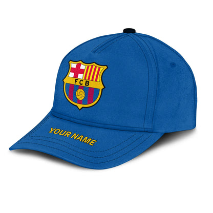 Personalized Name Barcelona Classic Blue Cap