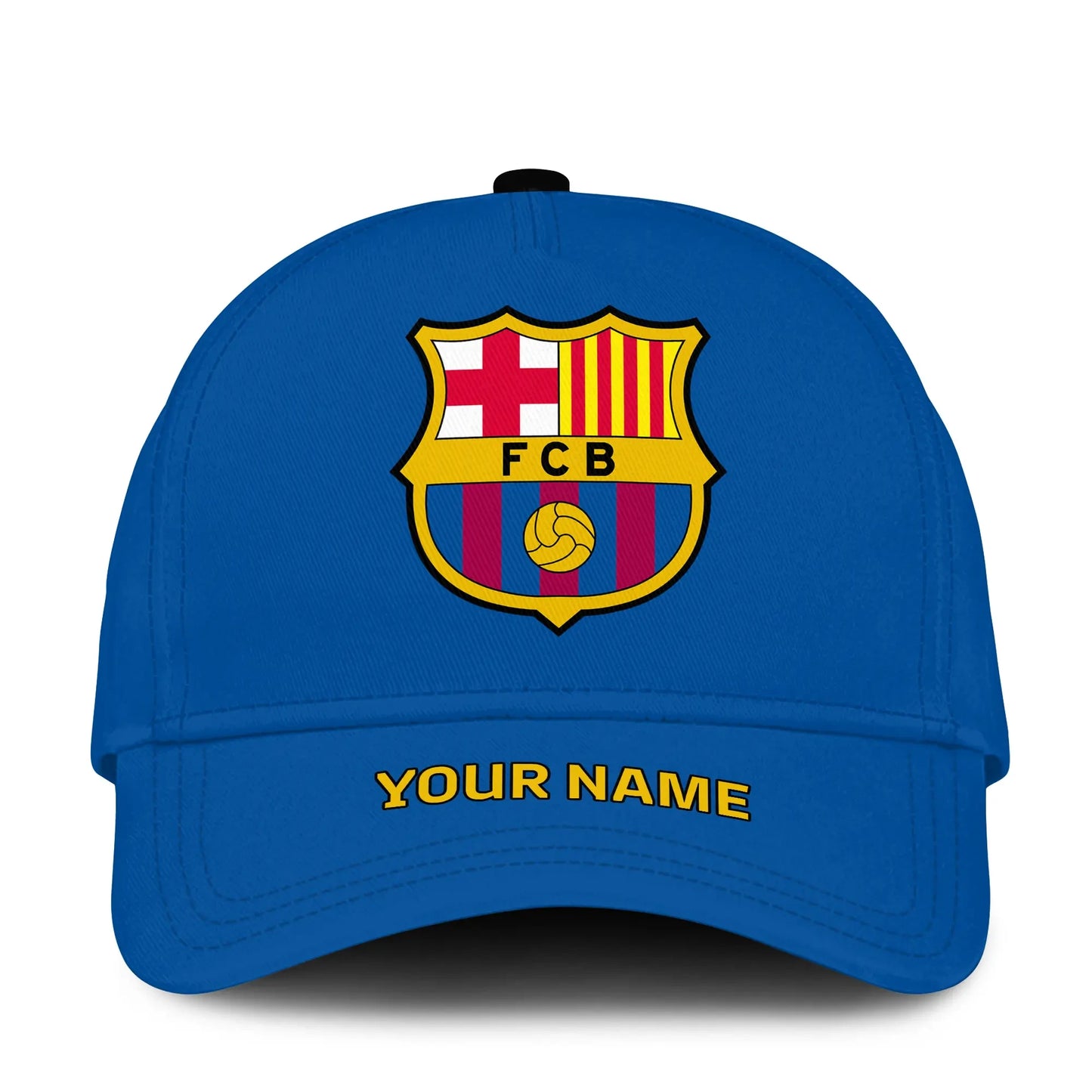 Personalized Name Barcelona Classic Blue Cap