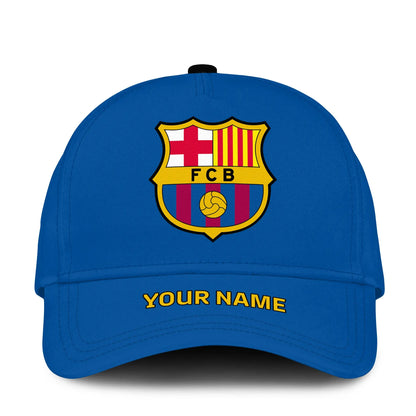 Personalized Name Barcelona Classic Blue Cap