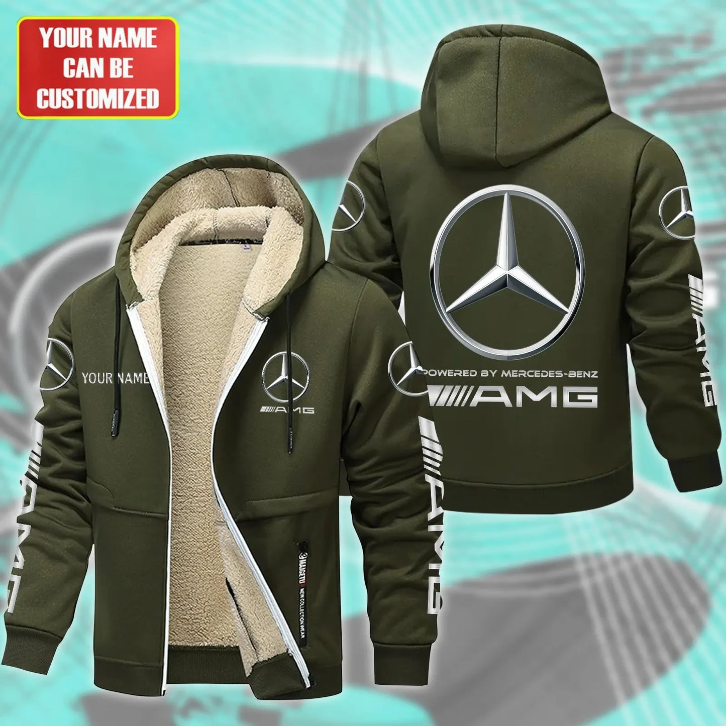 Personalized Merc Fleece 3D Unisex Hooded Jacket