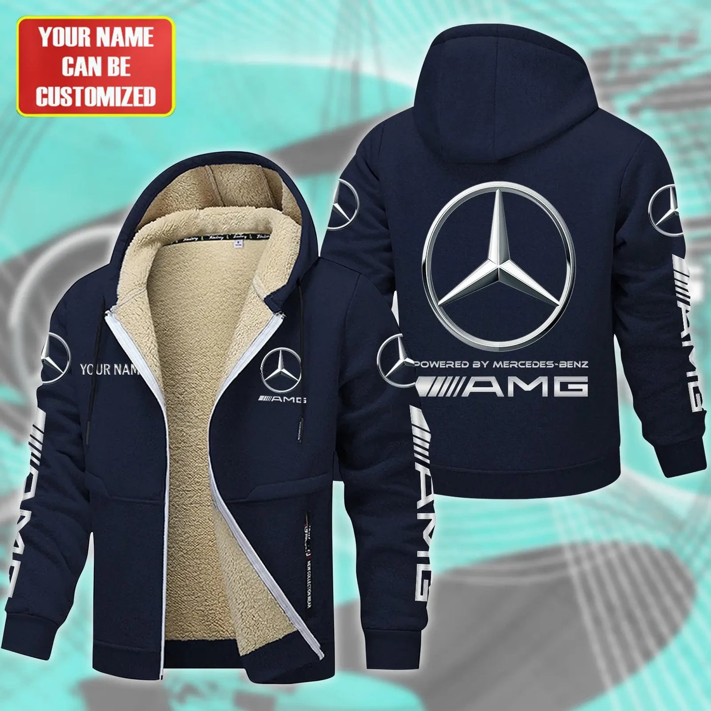 Personalized Merc Fleece 3D Unisex Hooded Jacket