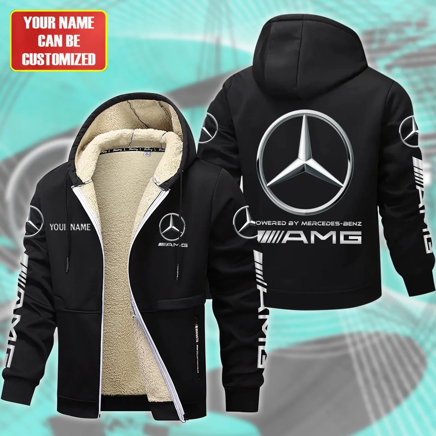 Personalized Merc Fleece 3D Unisex Hooded Jacket