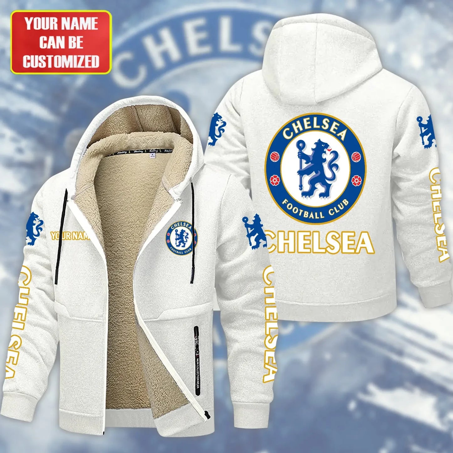 Personalized Chelsea Fleece 3D Unisex Hooded Jacket