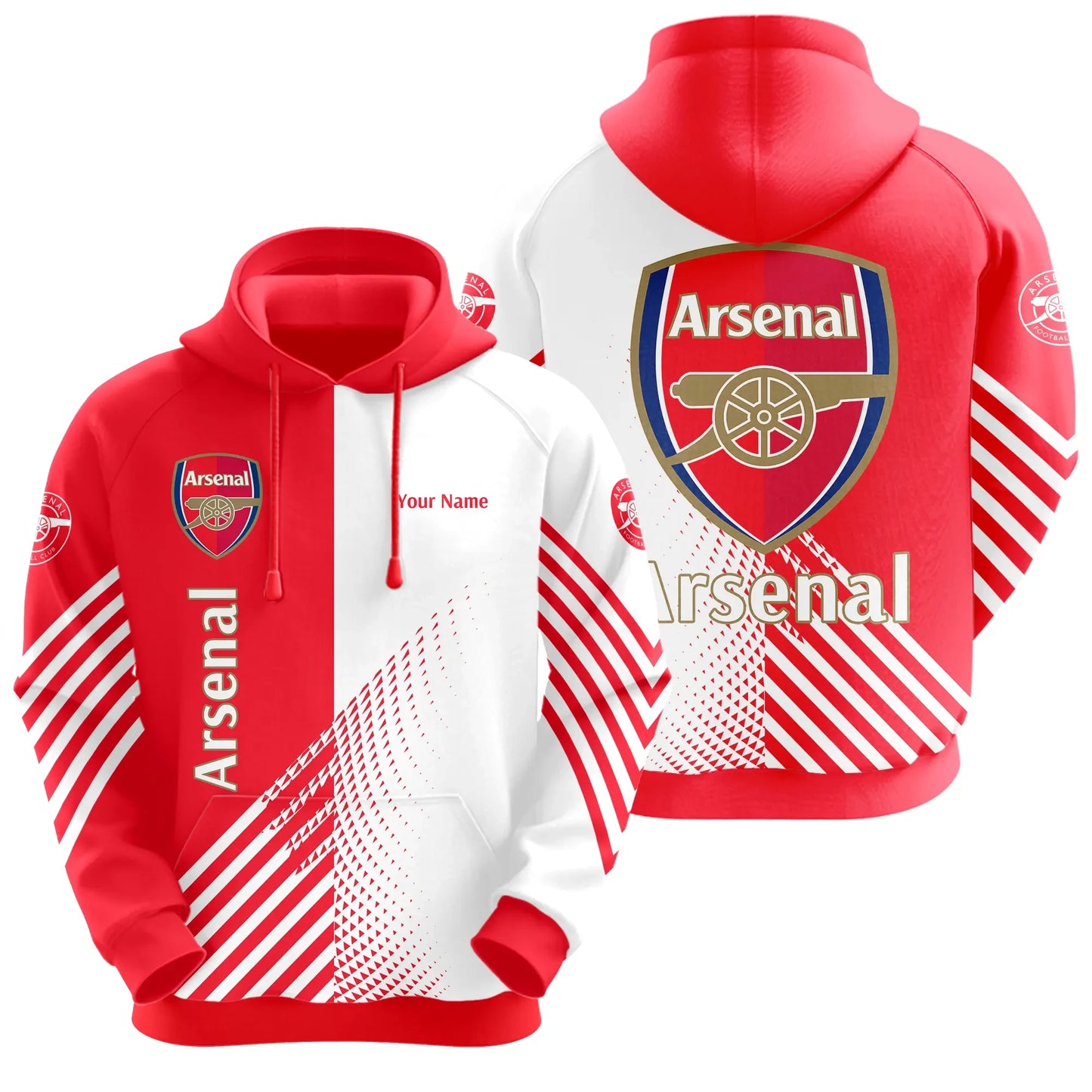 Personalized Arsenal Q2 3D All over Printed Hoodie and Sweatpants set