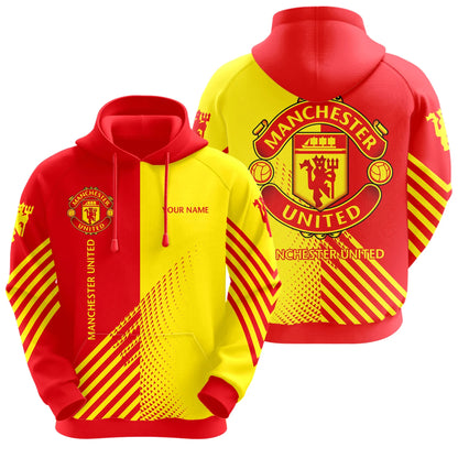Personalized Manchester United Q2 3D All over Printed Hoodie and Sweatpants set