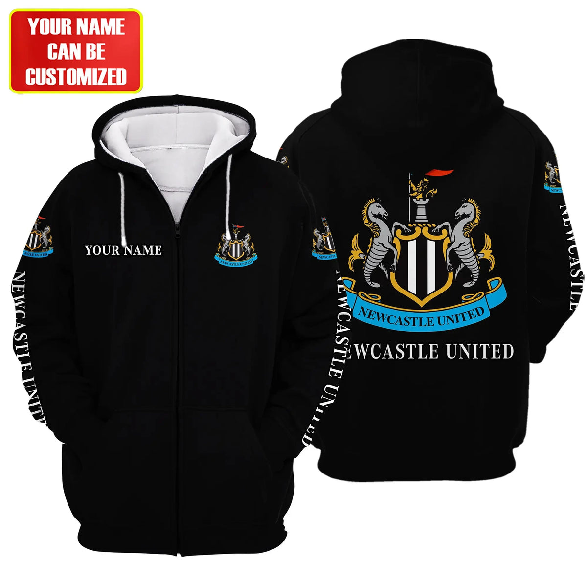 Personalized Newcastle United Fleece 3D All Over Printed Unisex Shirt