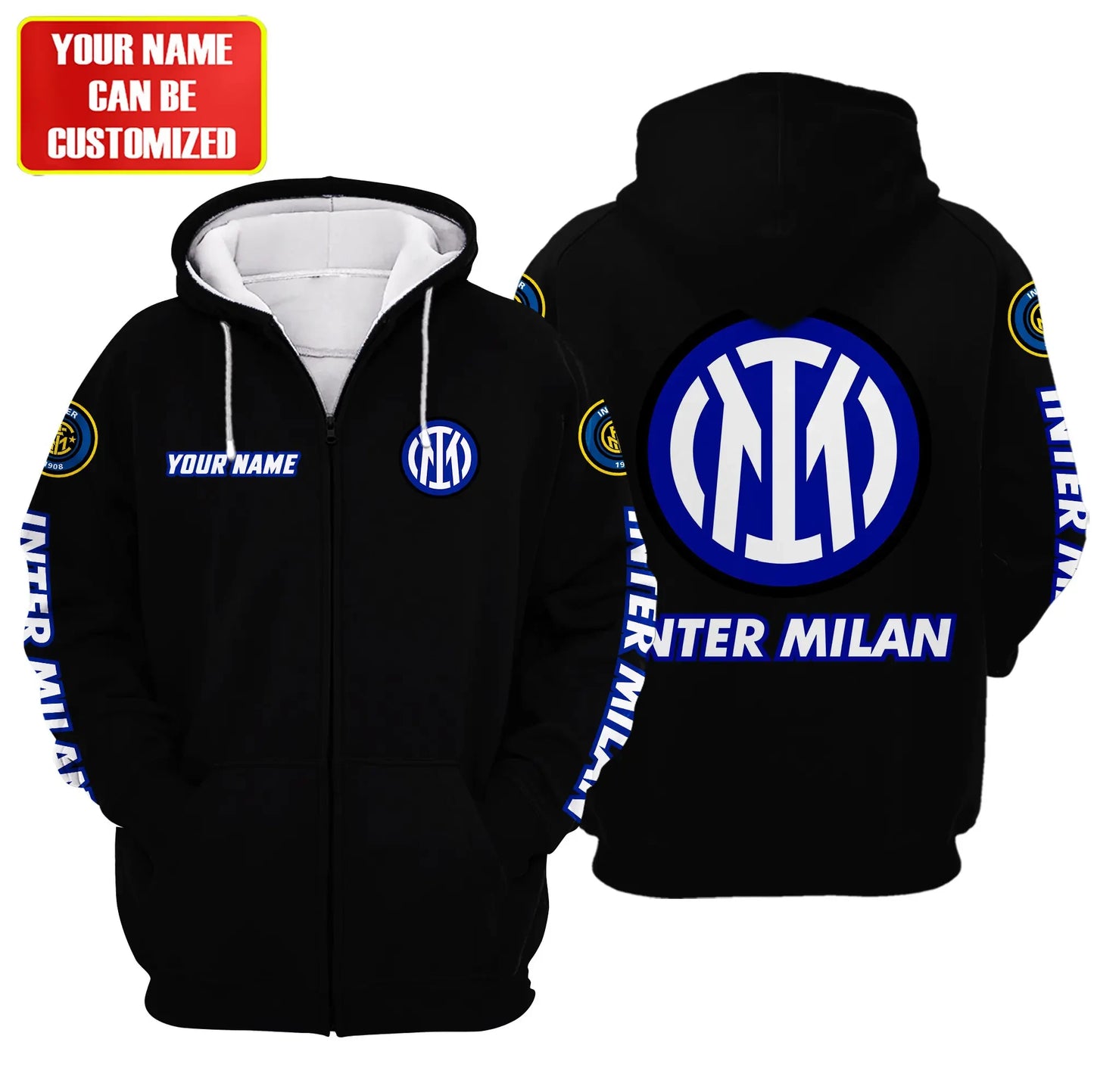 Personalized Inter Milan Fleece 3D All Over Printed Unisex Shirt