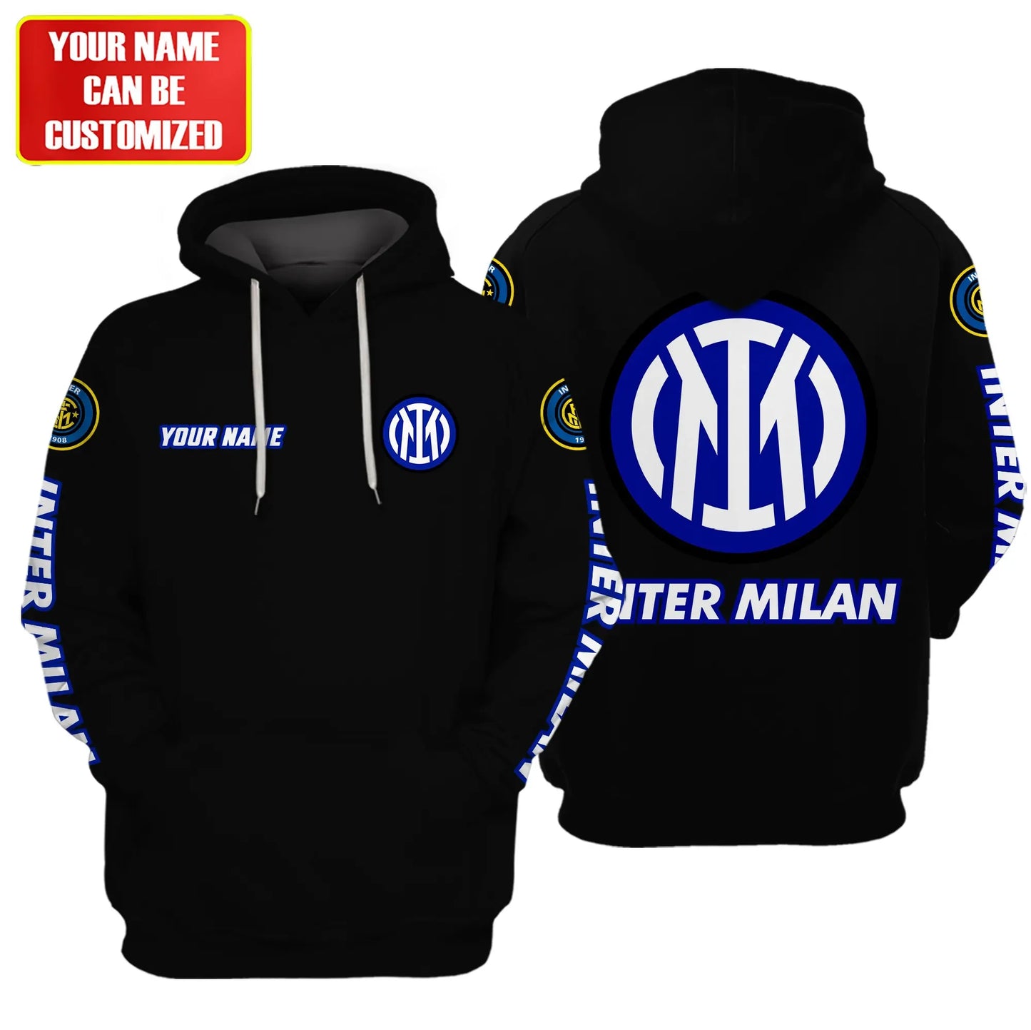 Personalized Inter Milan Fleece 3D All Over Printed Unisex Shirt