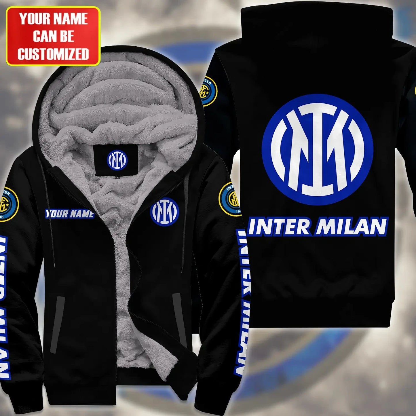 Personalized Inter Milan Fleece 3D All Over Printed Unisex Shirt