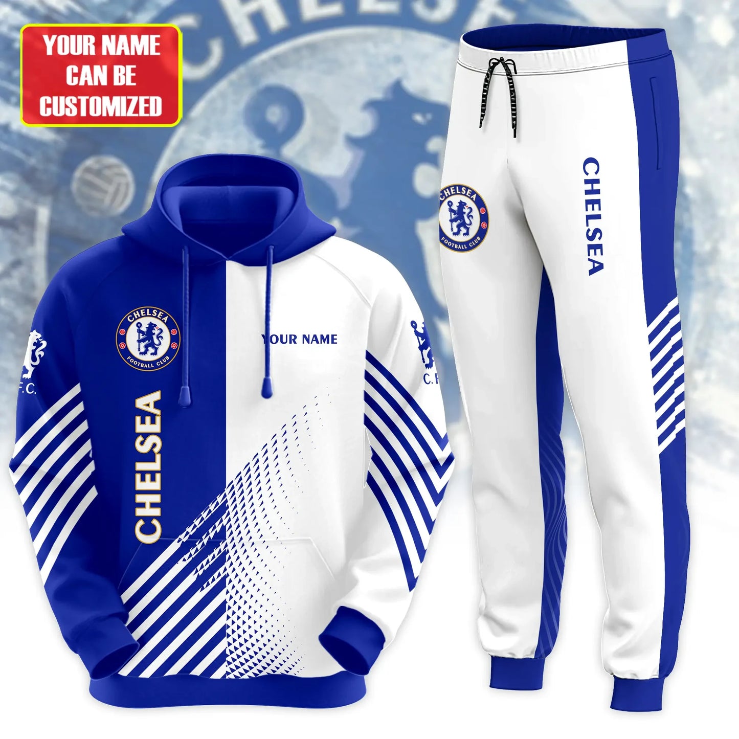 Personalized Chelsea Q2 3D All over Printed Hoodie and Sweatpants set