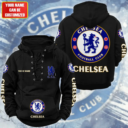 Personalized Chelsea Lace-up Cotton Hoodie
