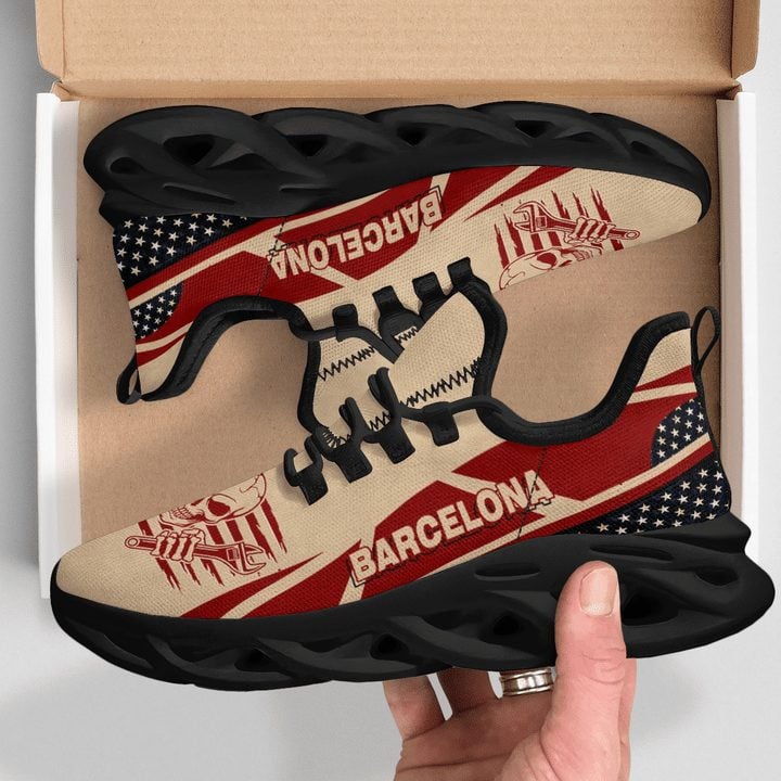 FC Barcelona Skull Bring Wrench Chunky Custom Sneaker