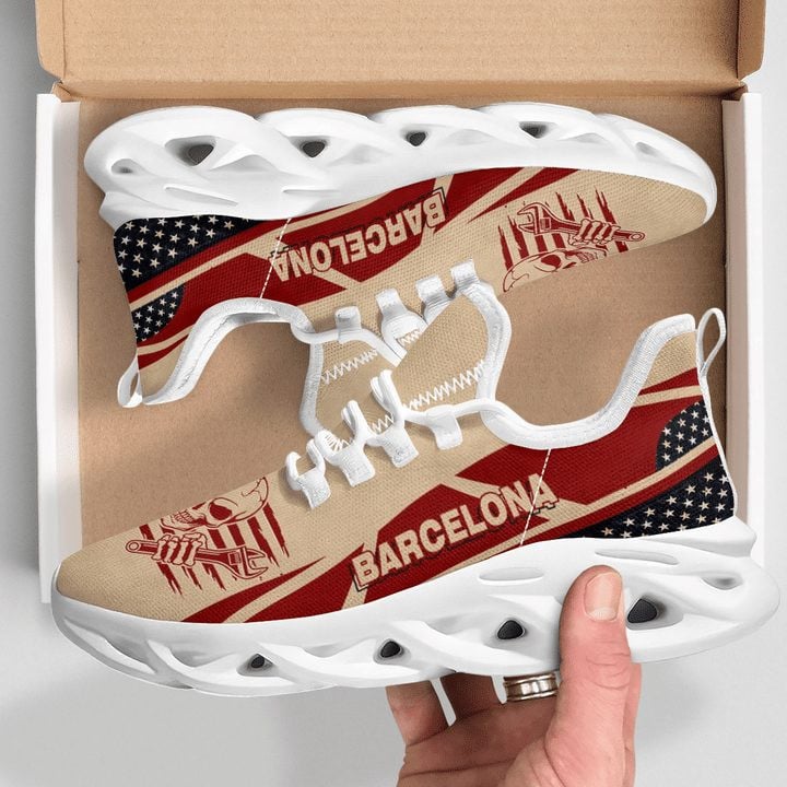 FC Barcelona Skull Bring Wrench Chunky Custom Sneaker