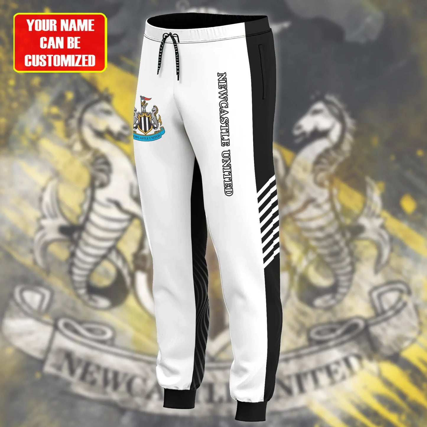 Personalized Newcastle United Q2 3D All over Printed Hoodie and Sweatpants set