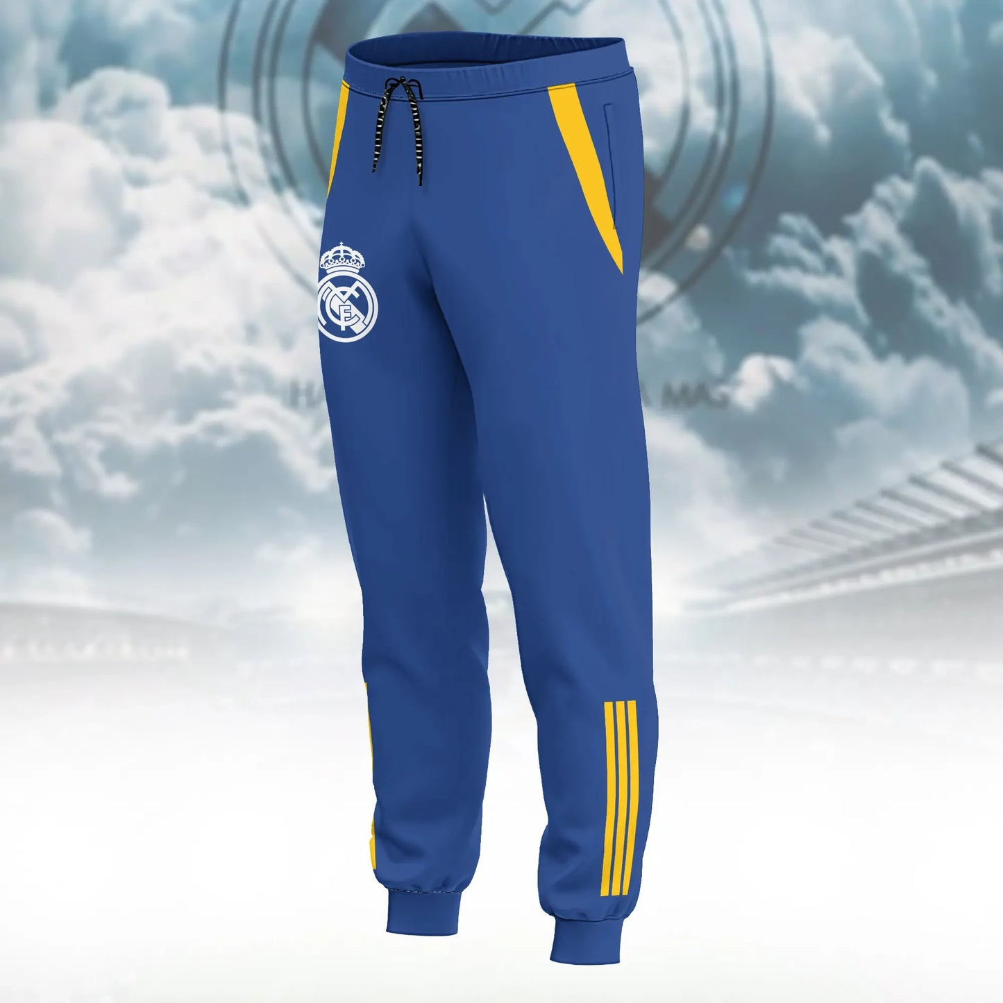 Personalized Real Madrid 3D Cotton Hoodie and Sweatpants set