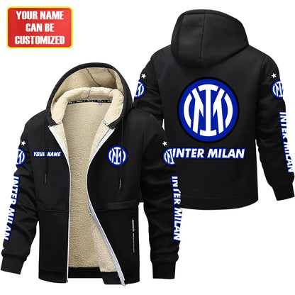 Personalized Inter Milan Fleece 3D Unisex Hooded Jacket