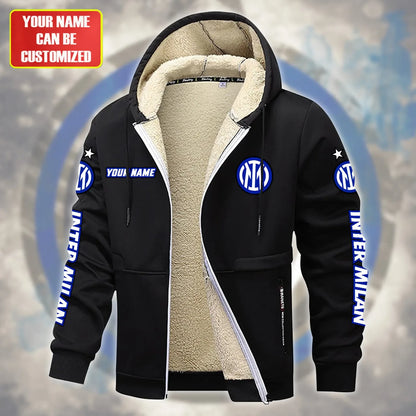 Personalized Inter Milan Fleece 3D Unisex Hooded Jacket