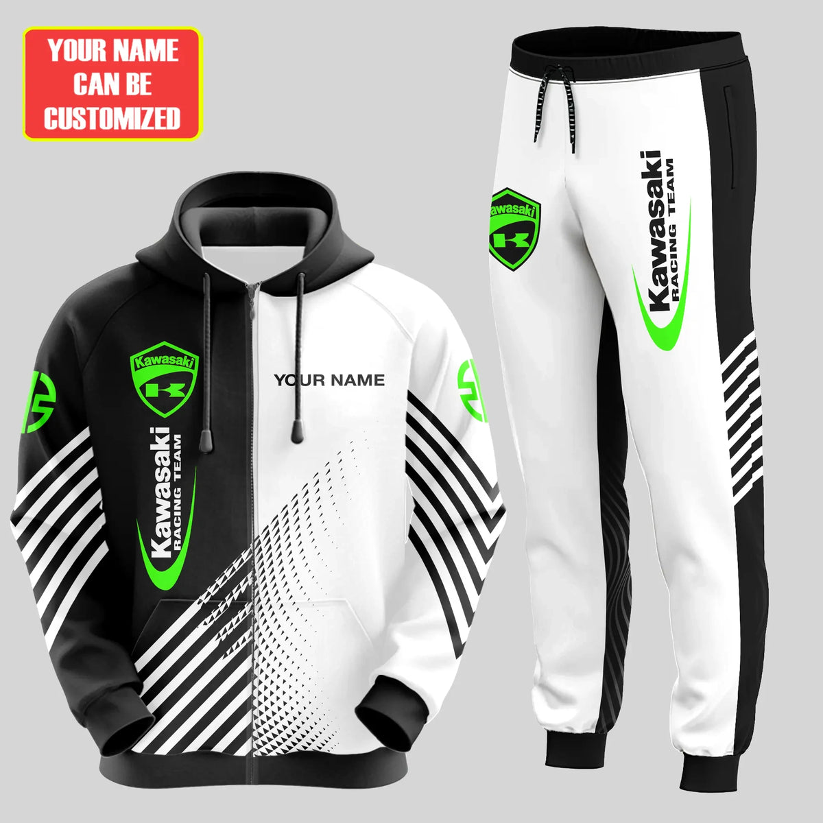 Personalized KW Racing Team 3D All over Printed Hoodie and Sweatpants set