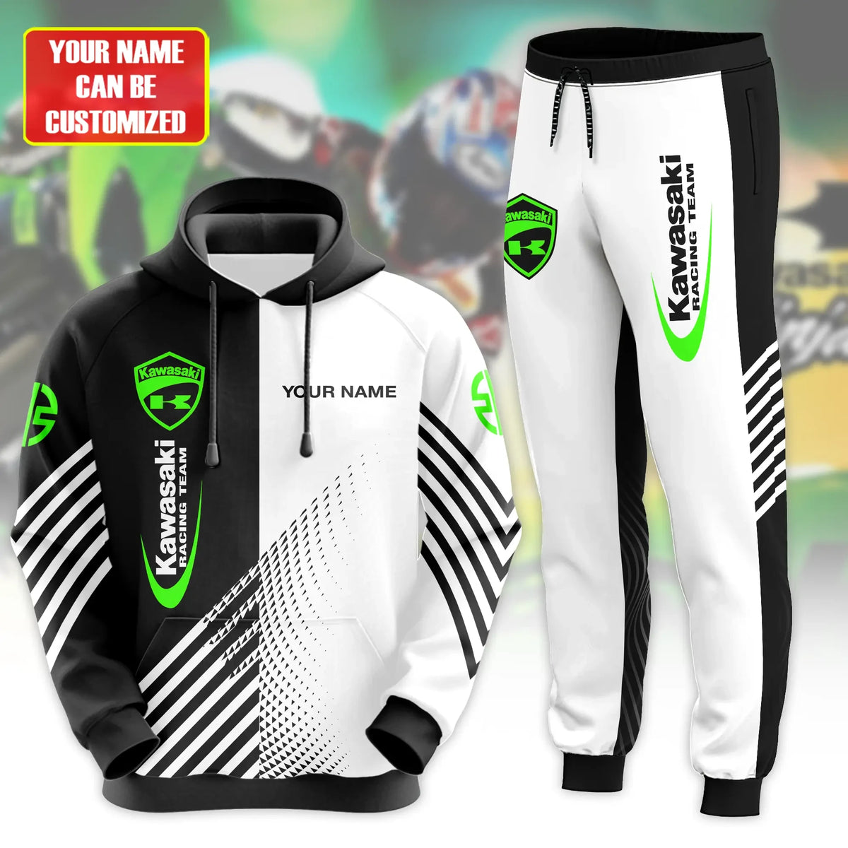 Personalized KW Racing Team 3D All over Printed Hoodie and Sweatpants set